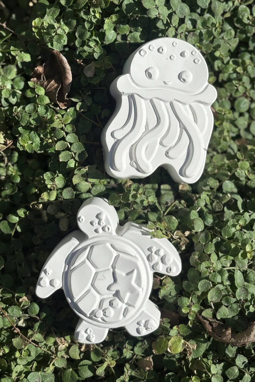Paint Your Own Jellyfish and Turtle