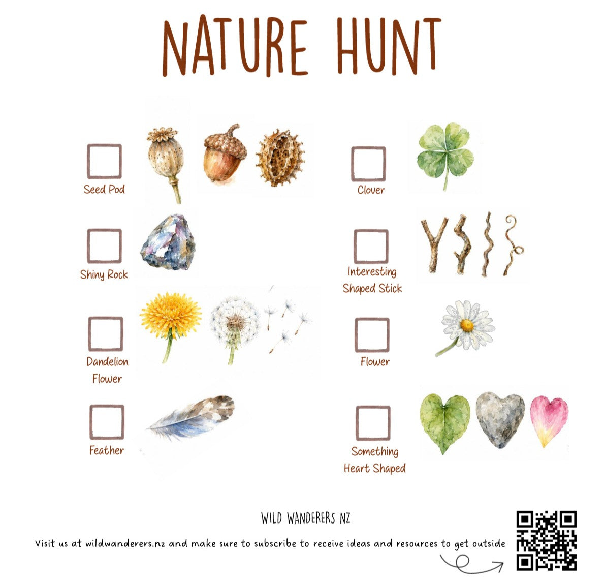 Nature Hunt Printable FREEBIE