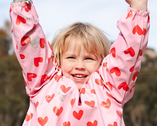 Lovebug Kids Art Smock and Food Bib