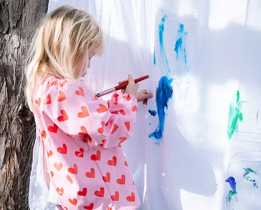 Lovebug Kids Art Smock and Food Bib