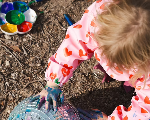 Lovebug Kids Art Smock and Food Bib