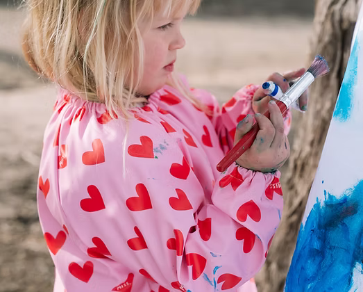 Lovebug Kids Art Smock and Food Bib